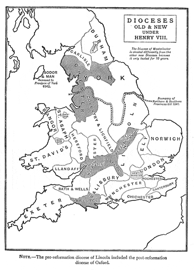 Dioceses Under Henry III